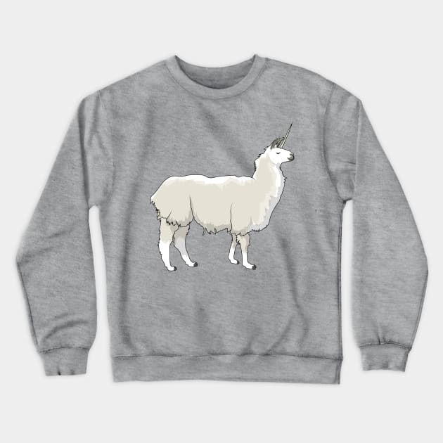 Llamacorn Crewneck Sweatshirt by Sticker Steve